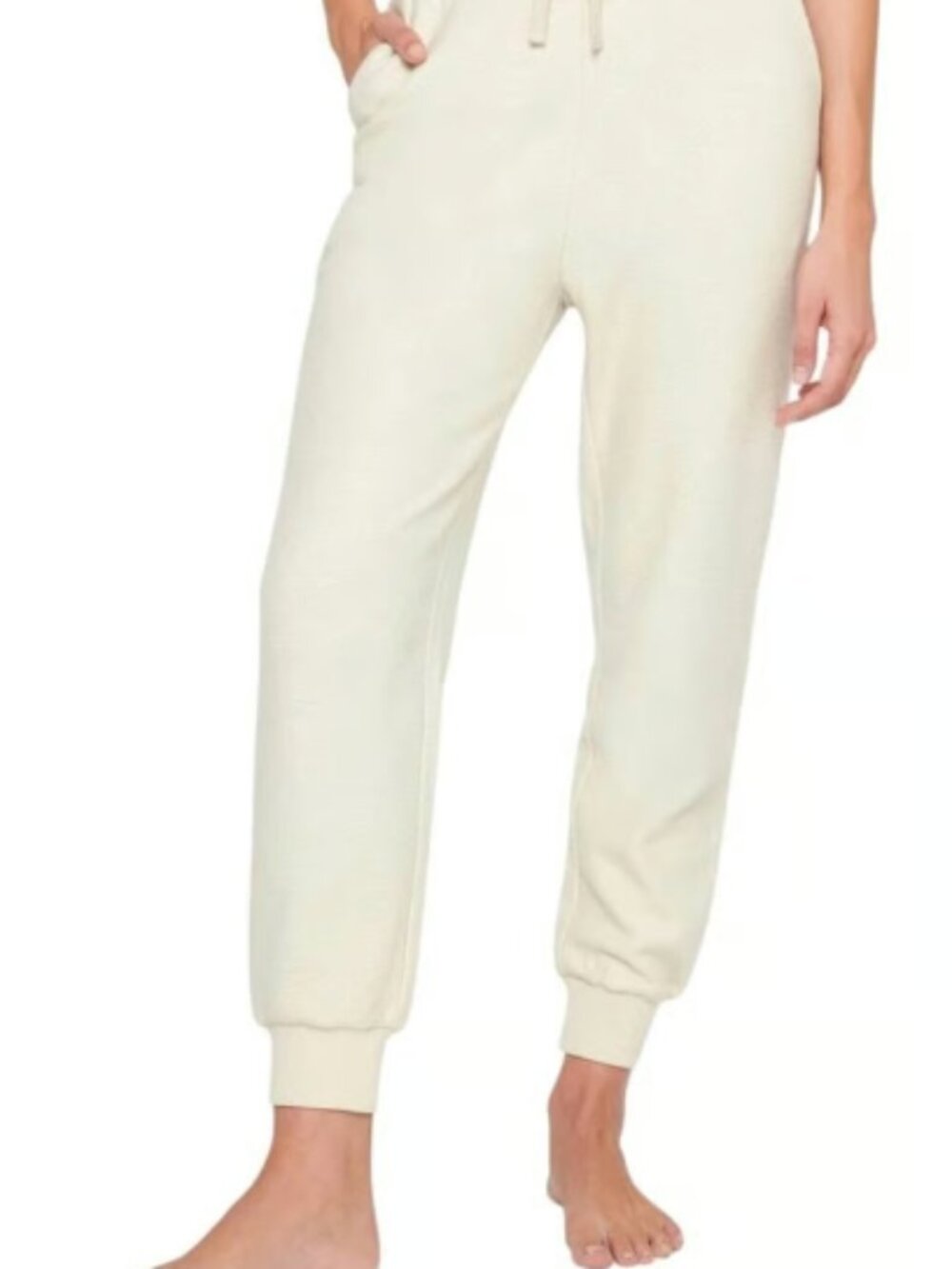 Spiritual Gangster Reese Waffle Sweatpant S Birch Oatmeal Honeycomb Jogger